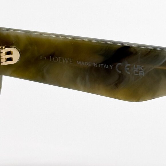 NEW LOEWE LW40127I 60E GREEN CAT EYE WOMEN SUNGLASSES LOEWE - Picture 9 of 10